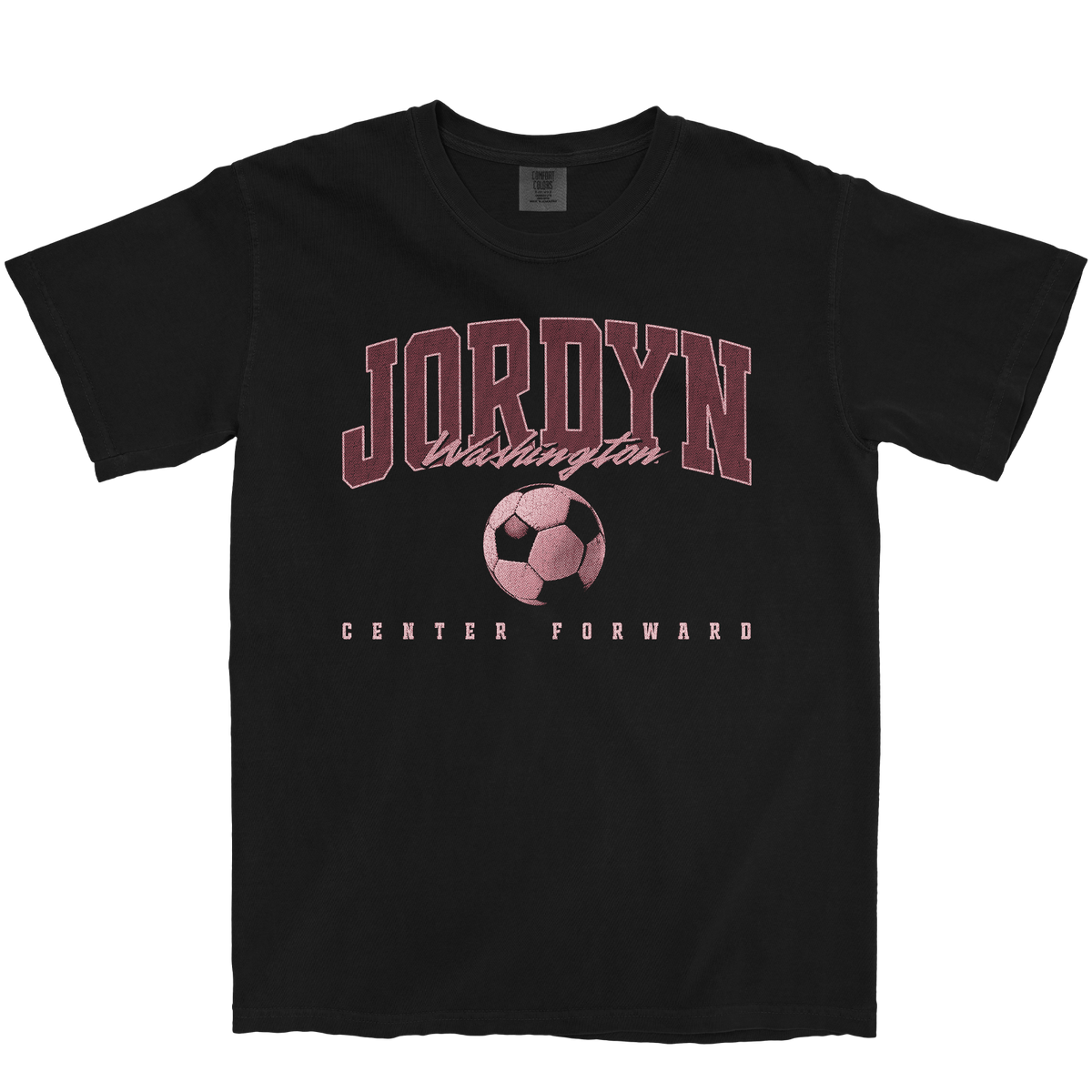 JORDYN WASHINGTON RETRO BLACK TEE