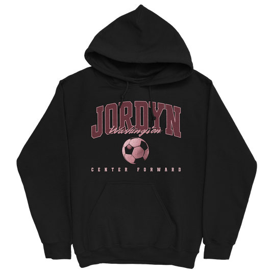 JORDYN WASHINGTON RETRO BLACK HOODIE