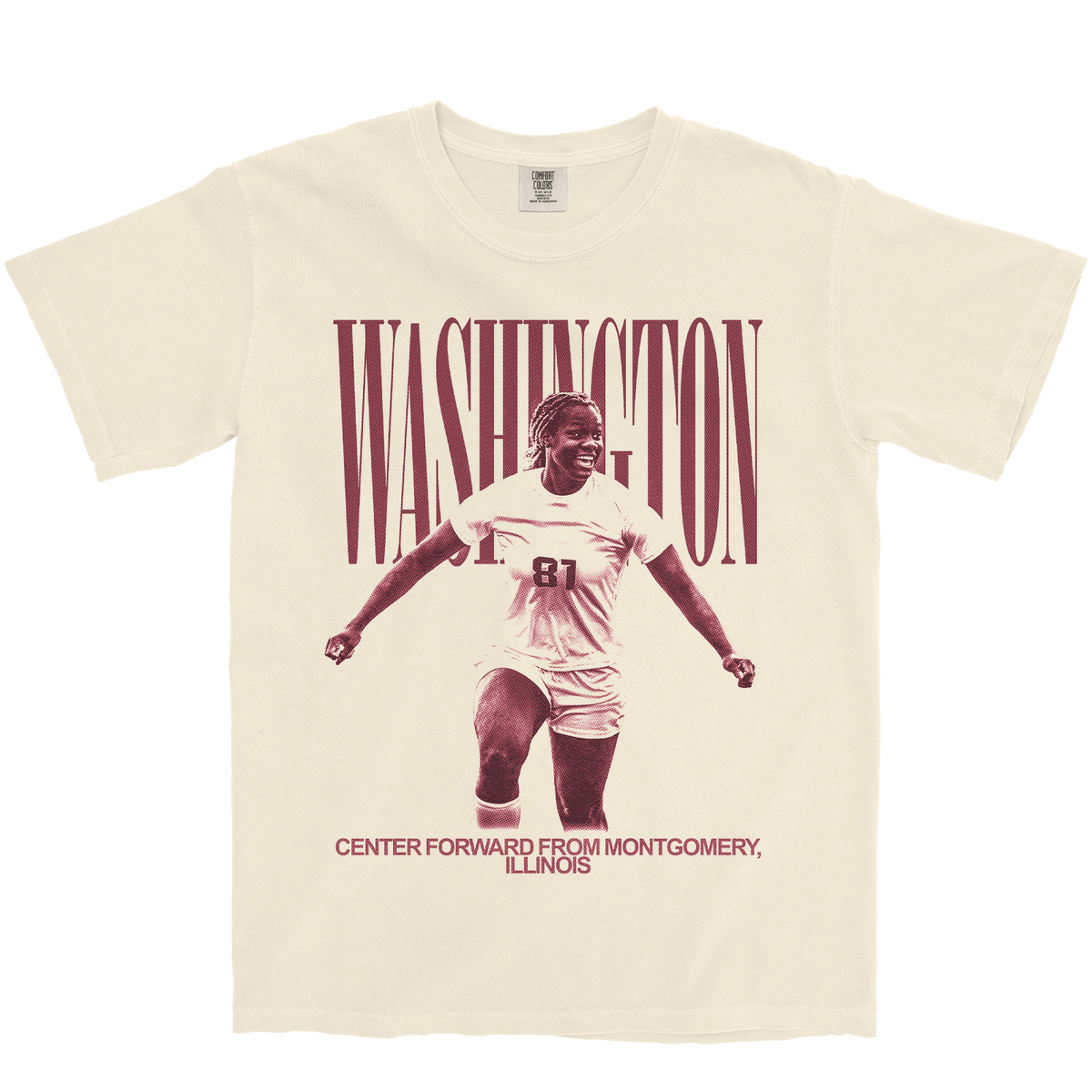 JORDYN WASHINGTON VINTAGE IVORY TEE