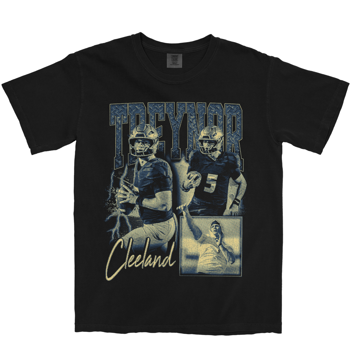 TREYNOR CLEELAND GRAPHIC BLACK TEE