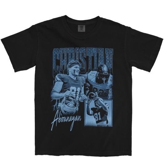 CHRISTIAN ABOUNAYAN GRAPHIC BLACK TEE