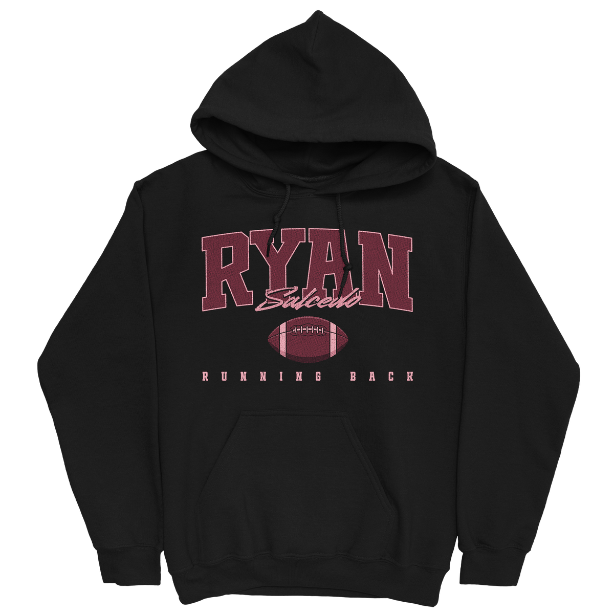 RYAN SALCEDO RETRO BLACK HOODIE