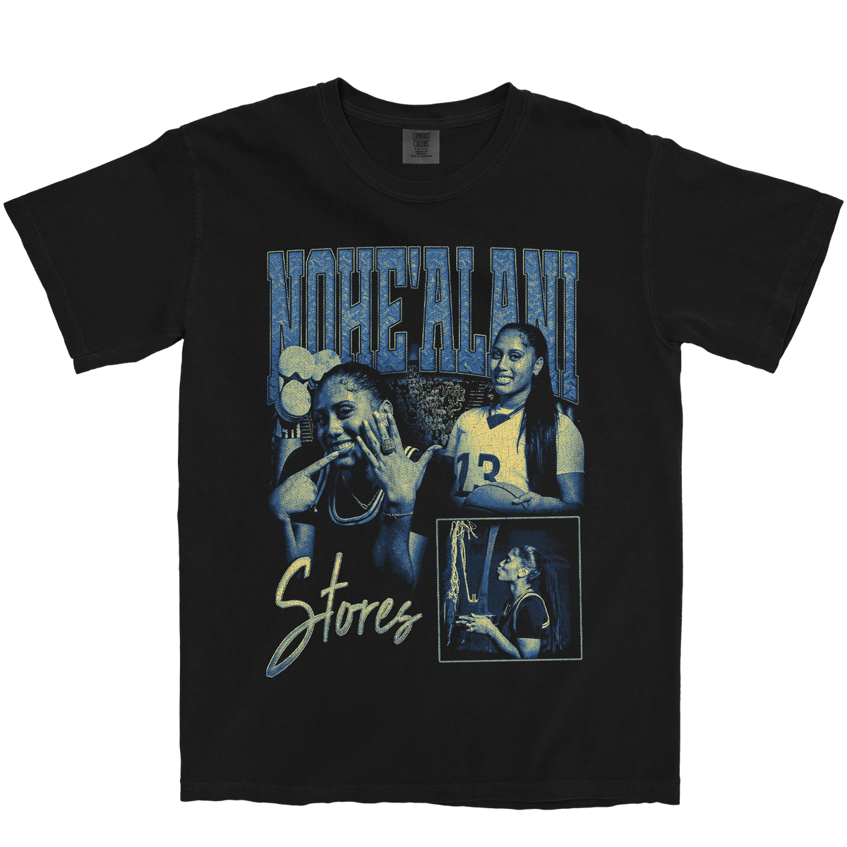 NOHE'ALANI STORES GRAPHIC BLACK TEE