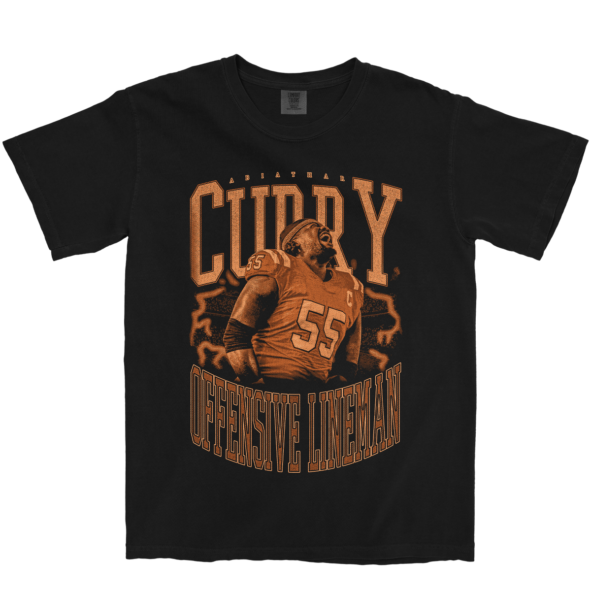 ABIATHAR CURRY VINTAGE BLACK TEE