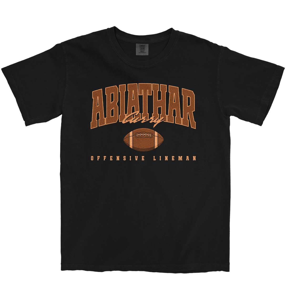 ABIATHAR CURRY RETRO BLACK TEE