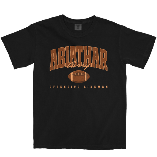 ABIATHAR CURRY RETRO BLACK TEE