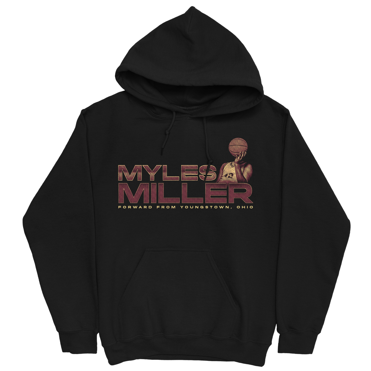 MYLES MILLER RETRO BLACK HOODIE