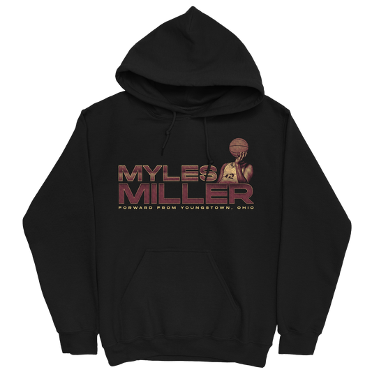 MYLES MILLER RETRO BLACK HOODIE