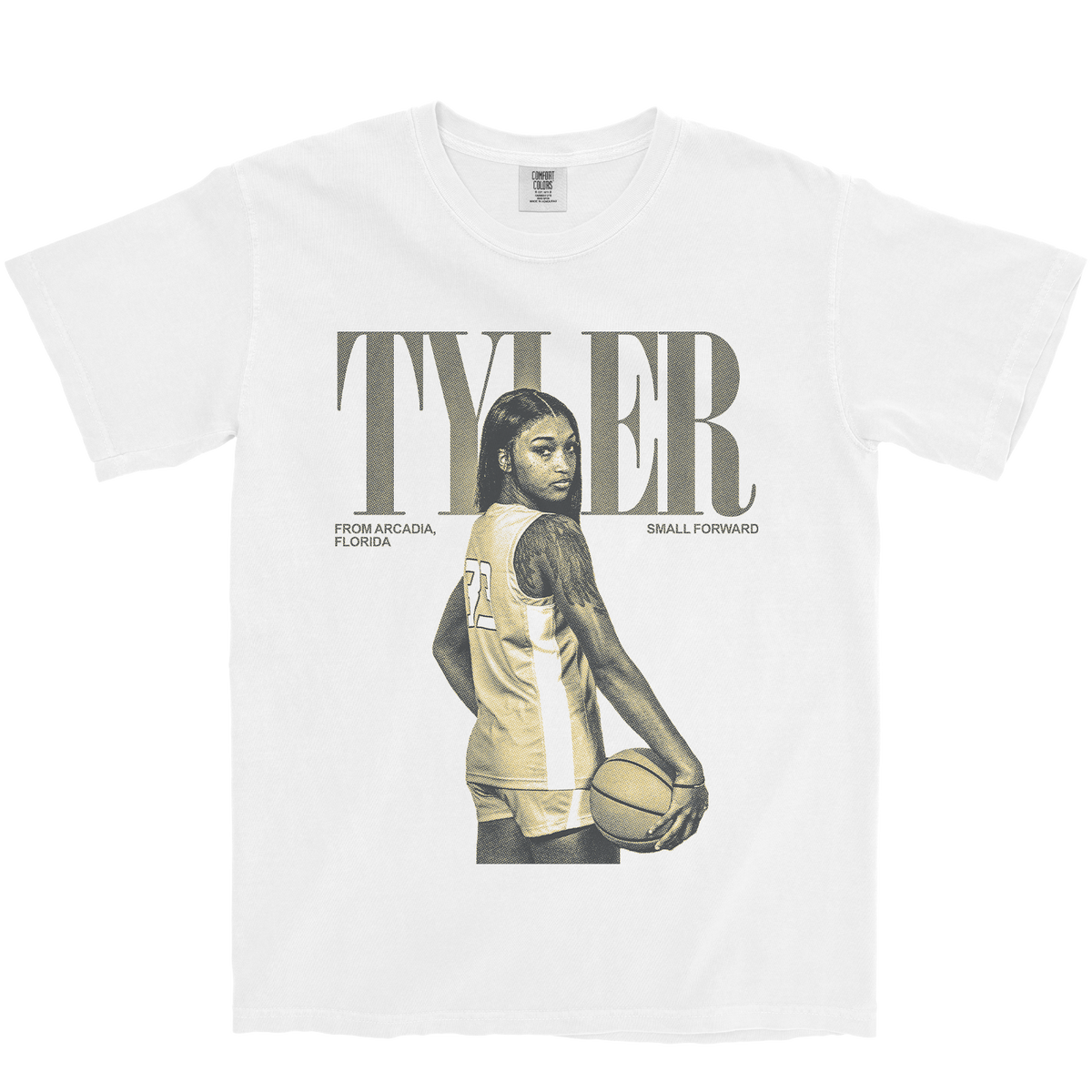 YAHRI TYLER VINTAGE WHITE TEE
