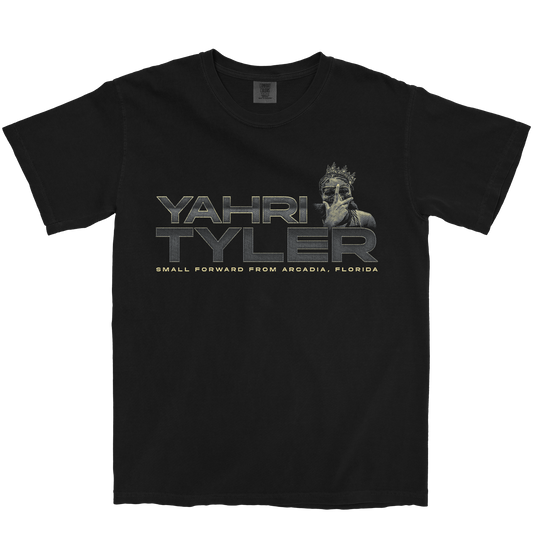 YAHRI TYLER RETRO BLACK TEE
