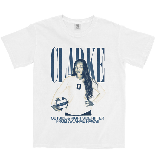 NICANORA CLARKE VINTAGE WHITE TEE