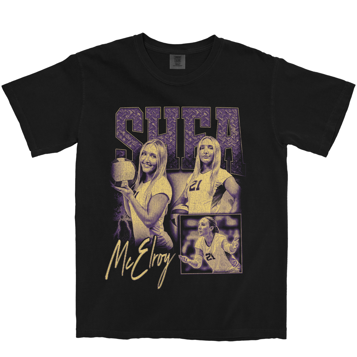 SHEA MCELROY GRAPHIC BLACK TEE