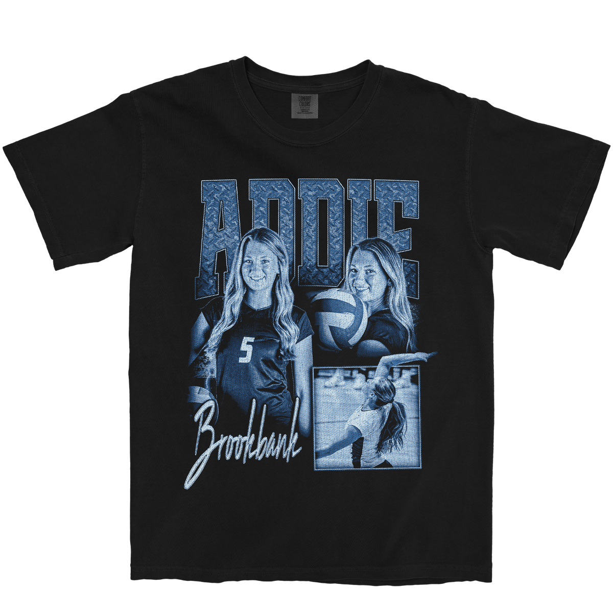 ADDIE BROOKBANK GRAPHIC BLACK TEE