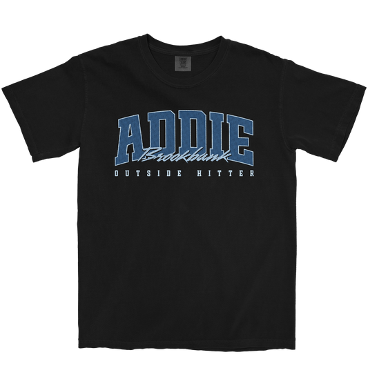 ADDIE BROOKBANK RETRO BLACK TEE