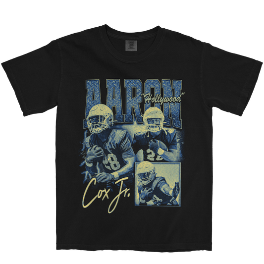 AARON COX JR. GRAPHIC BLACK TEE