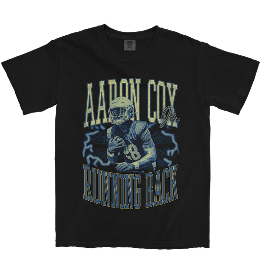 AARON COX JR. VINTAGE BLACK TEE