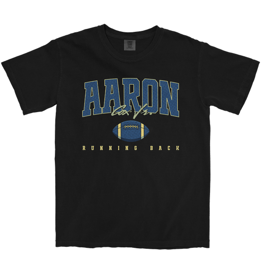 AARON COX JR. RETRO BLACK TEE