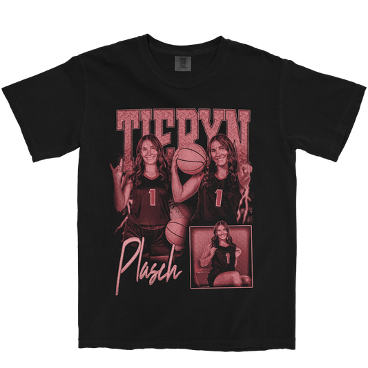 TIERYN PLASCH GRAPHIC BLACK TEE