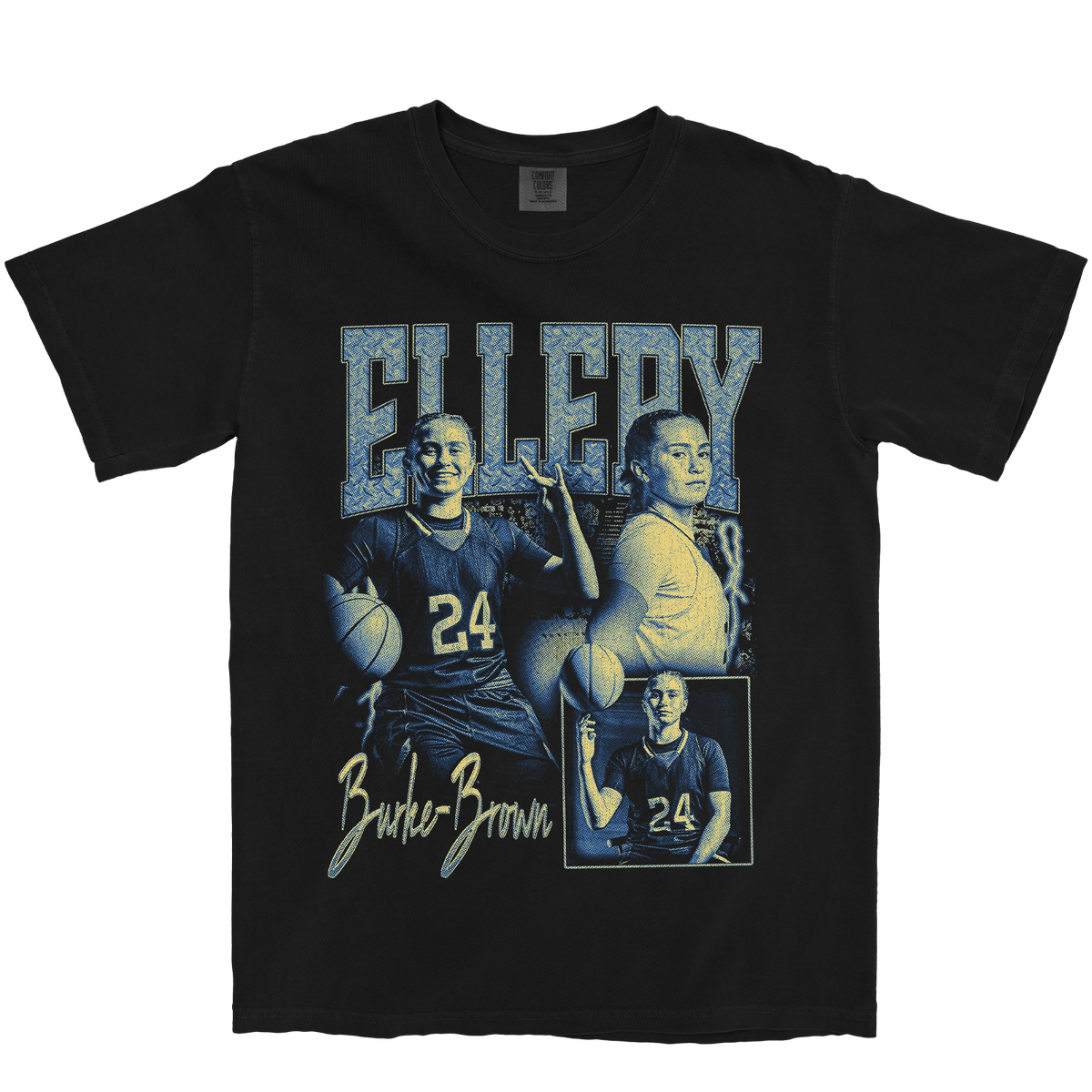 ELLERY BURKE-BROWN GRAPHIC BLACK TEE