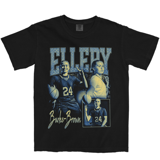 ELLERY BURKE-BROWN GRAPHIC BLACK TEE