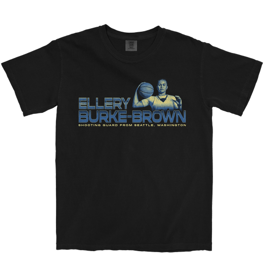 ELLERY BURKE-BROWN RETRO BLACK TEE