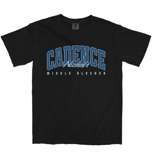 CADENCE NICHOLS RETRO BLACK TEE
