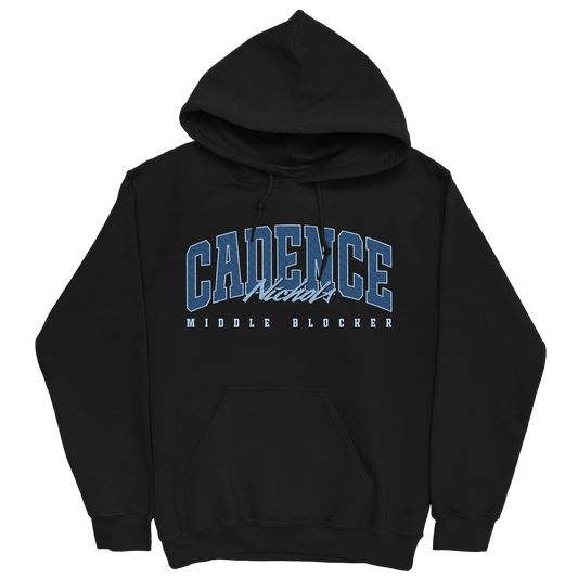 CADENCE NICHOLS RETRO BLACK HOODIE