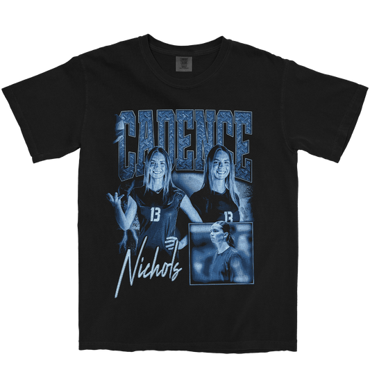 CADENCE NICHOLS GRAPHIC BLACK TEE