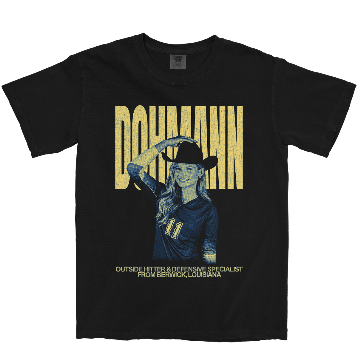 MARY-ALICE DOHMANN VINTAGE BLACK TEE
