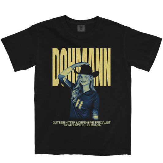 MARY-ALICE DOHMANN VINTAGE BLACK TEE