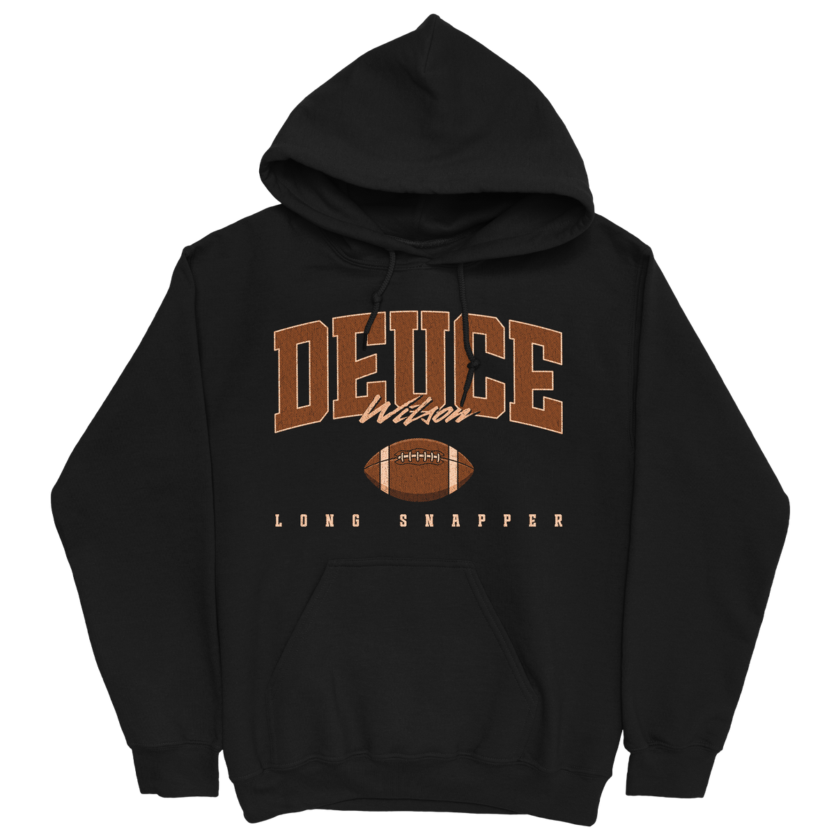 DEUCE WILSON RETRO BLACK HOODIE