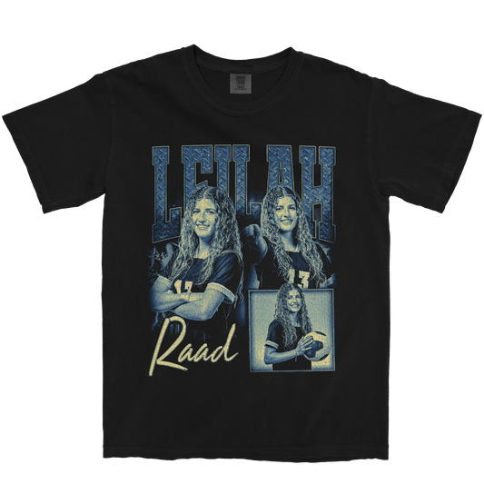 LEILAH RAAD GRAPHIC BLACK TEE