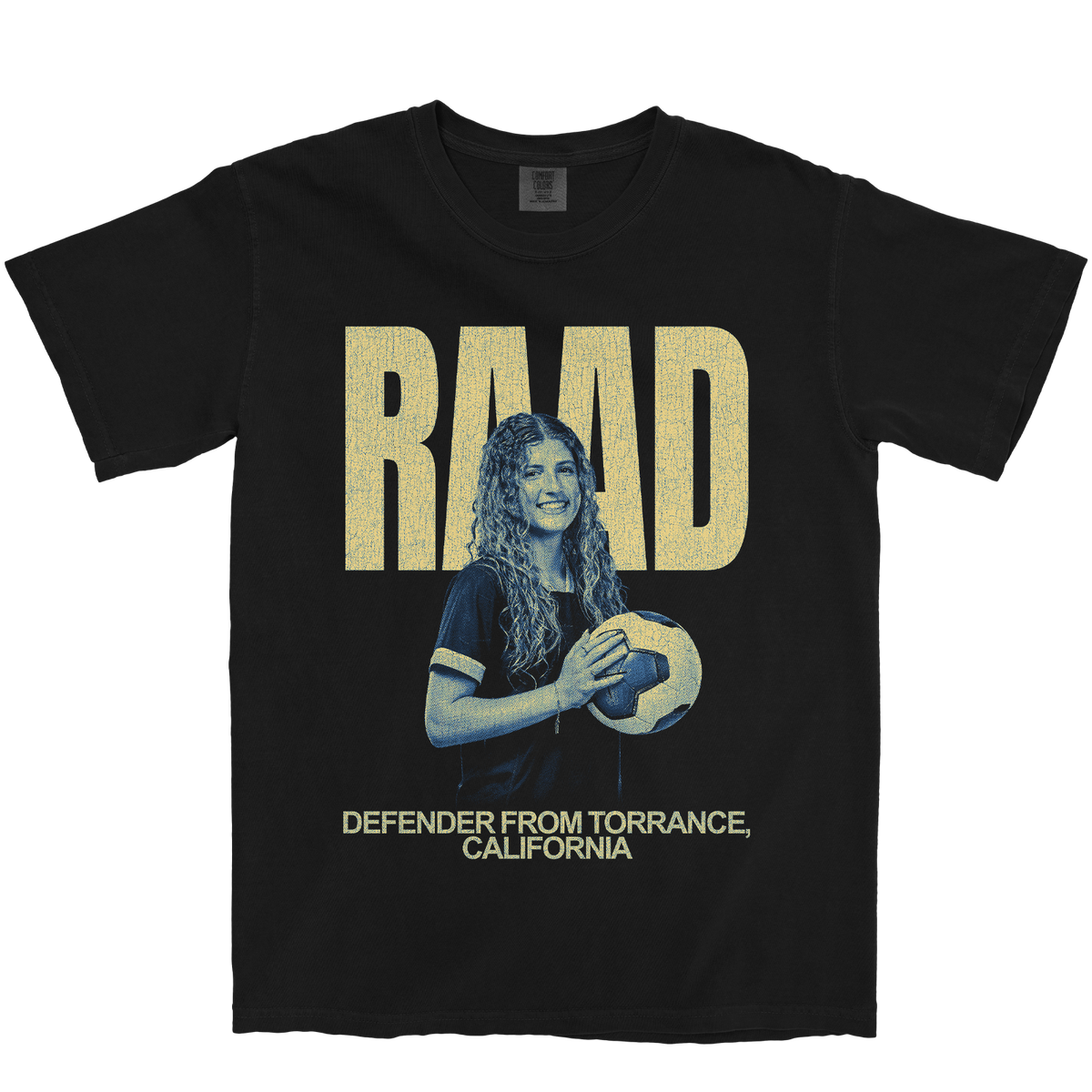 LEILAH RAAD VINTAGE BLACK TEE