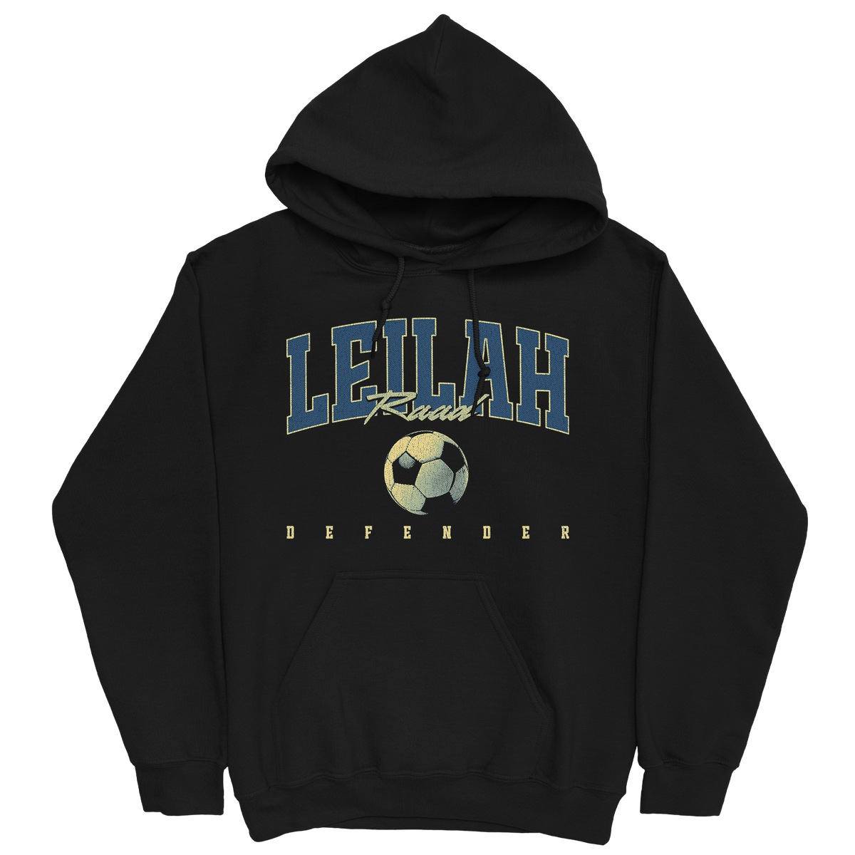LEILAH RAAD RETRO BLACK HOODIE