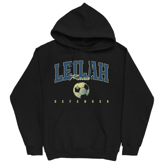 LEILAH RAAD RETRO BLACK HOODIE
