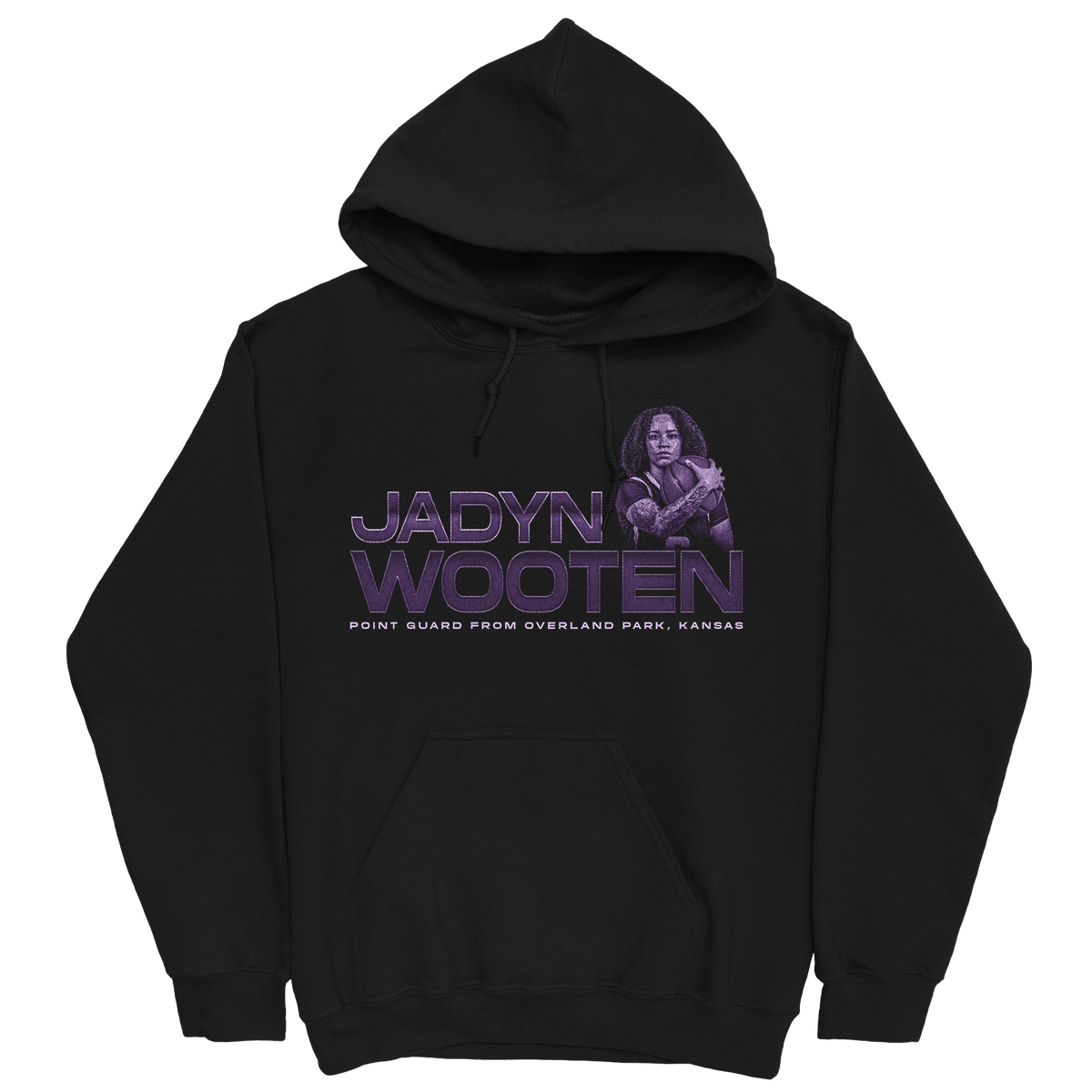 JADYN WOOTEN RETRO BLACK HOODIE