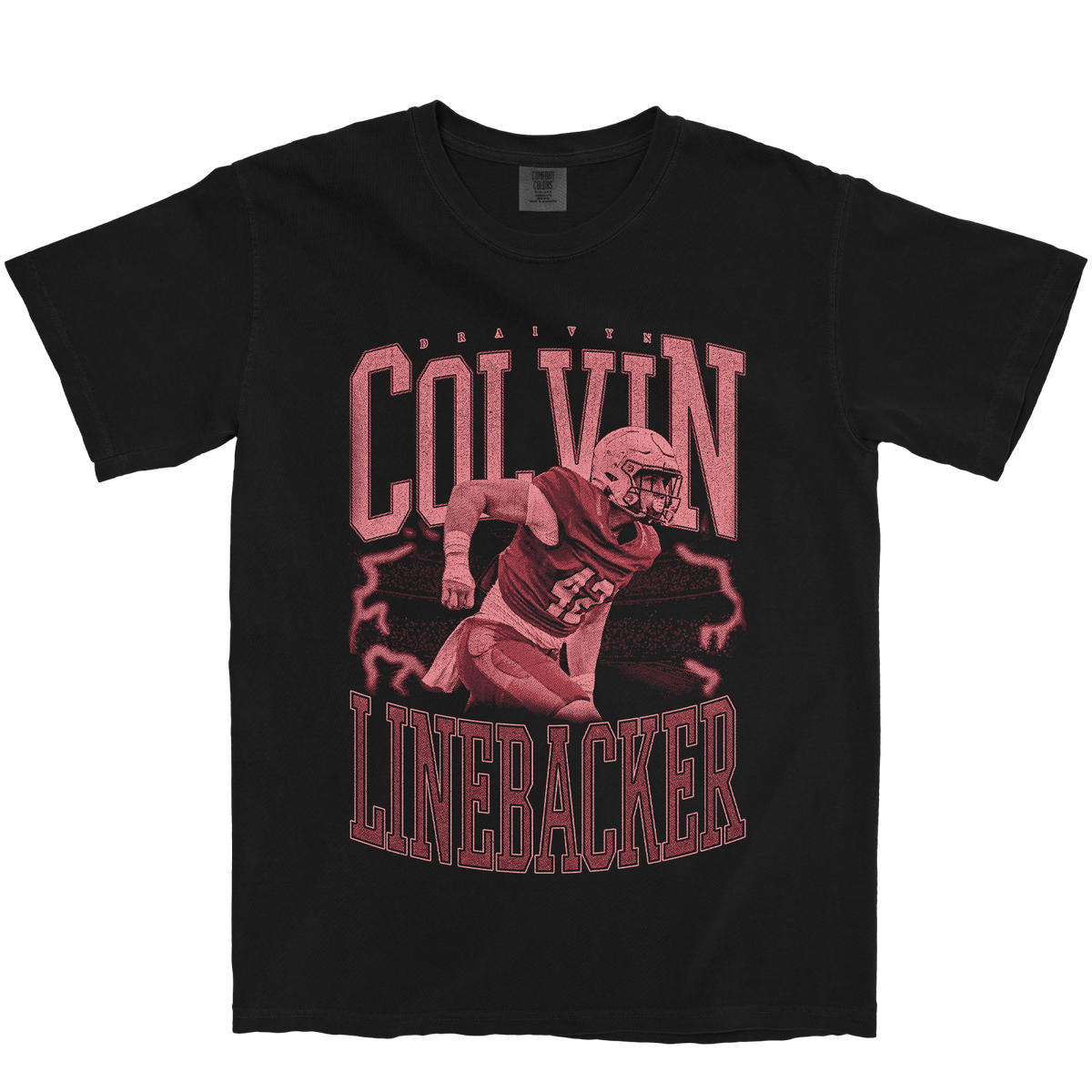 DRAIVYN COLVIN VINTAGE BLACK TEE