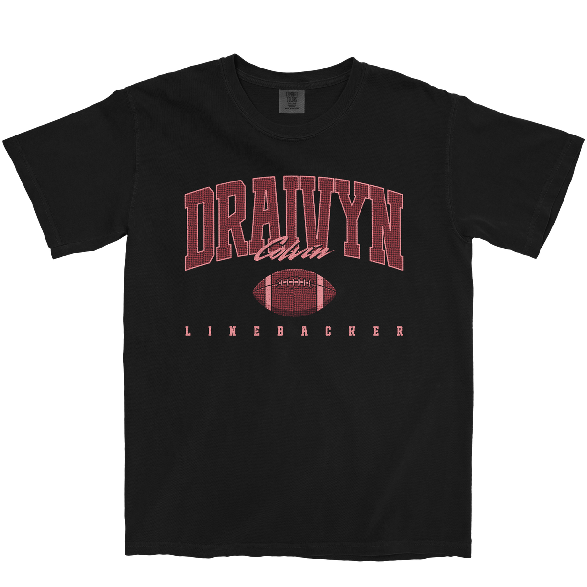 DRAIVYN COLVIN RETRO BLACK TEE