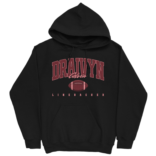 DRAIVYN COLVIN RETRO BLACK HOODIE
