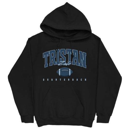 TRISTAN ZALE RETRO BLACK HOODIE
