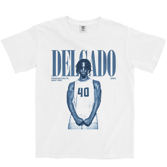 JUSTIN DELGADO VINTAGE WHITE TEE