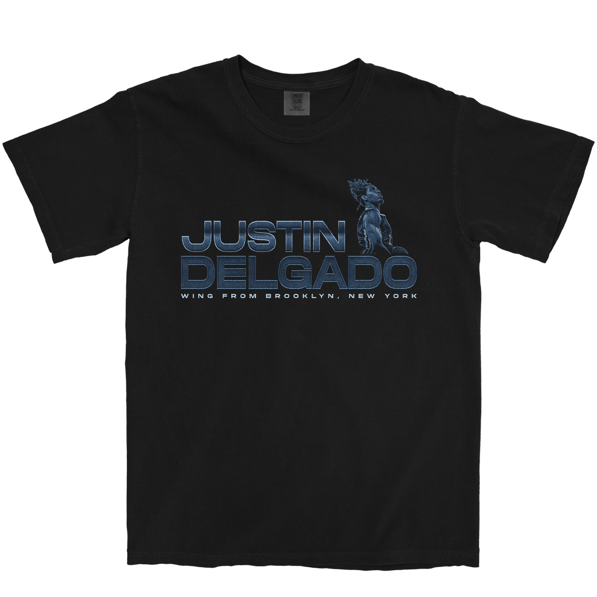JUSTIN DELGADO RETRO BLACK TEE