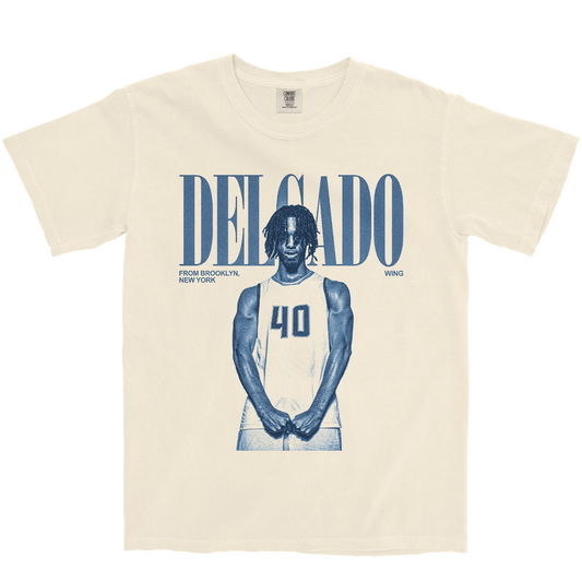 JUSTIN DELGADO VINTAGE IVORY TEE
