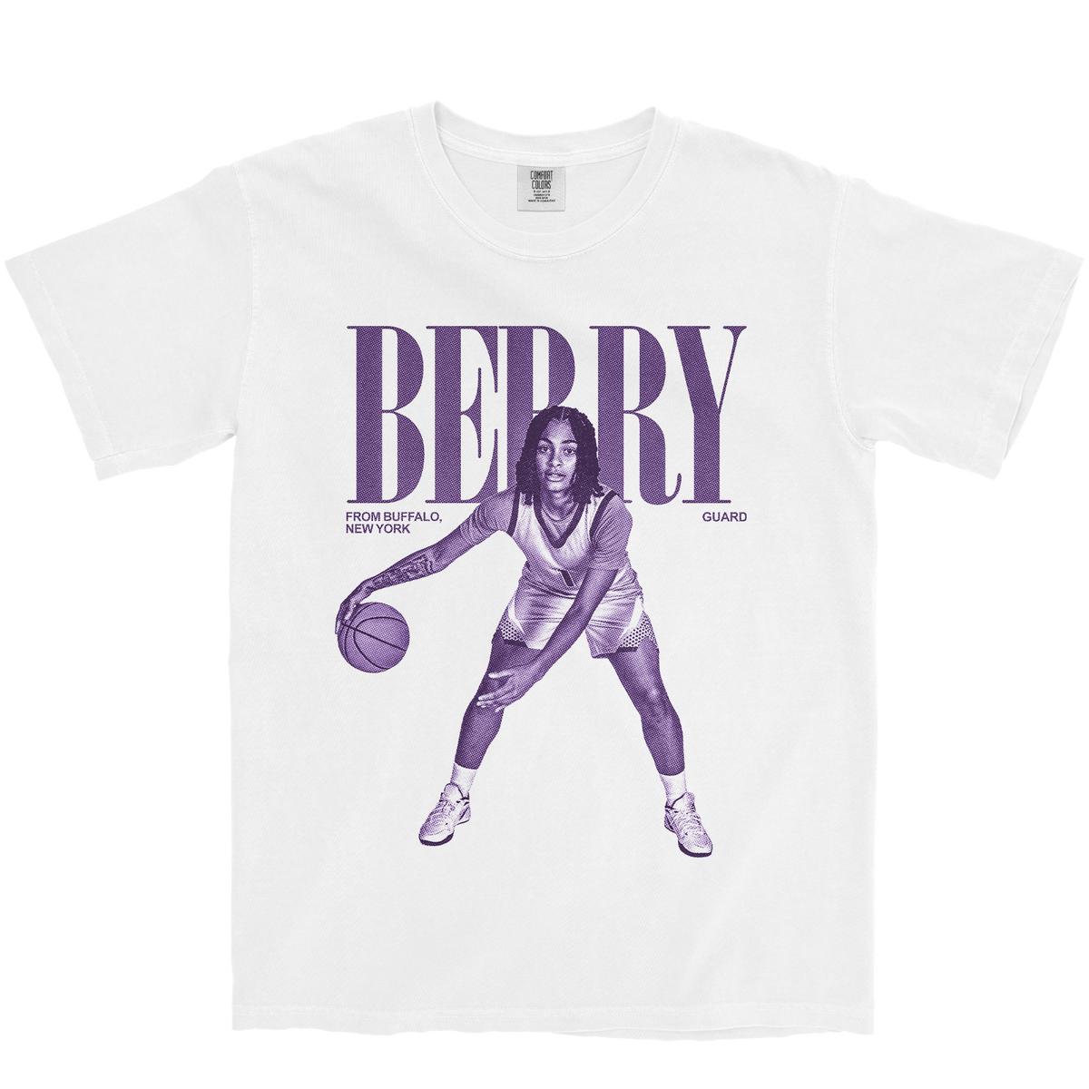 KIMORA BERRY VINTAGE WHITE TEE