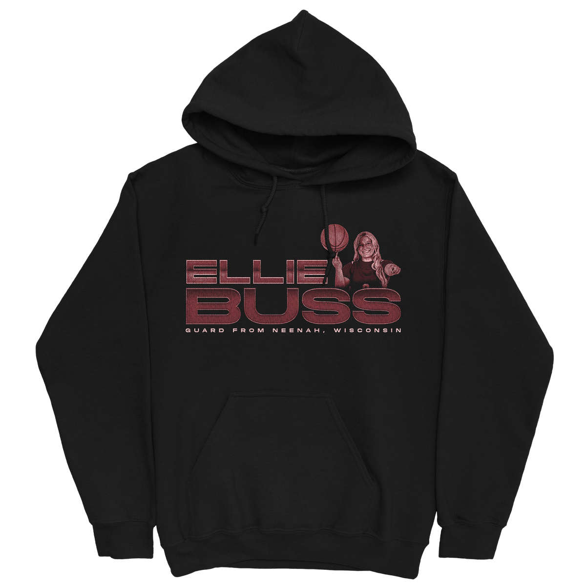 ELLIE BUSS RETRO BLACK HOODIE