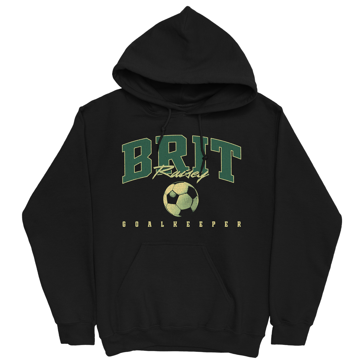 BRIT RAISEY RETRO BLACK HOODIE
