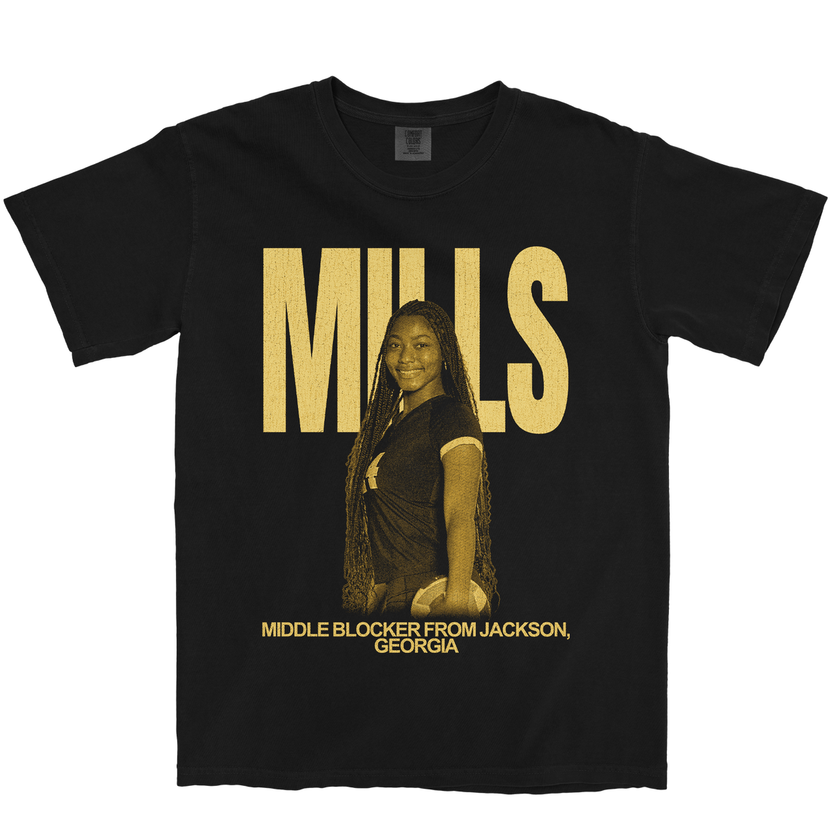 ALEX MILLS VINTAGE BLACK TEE