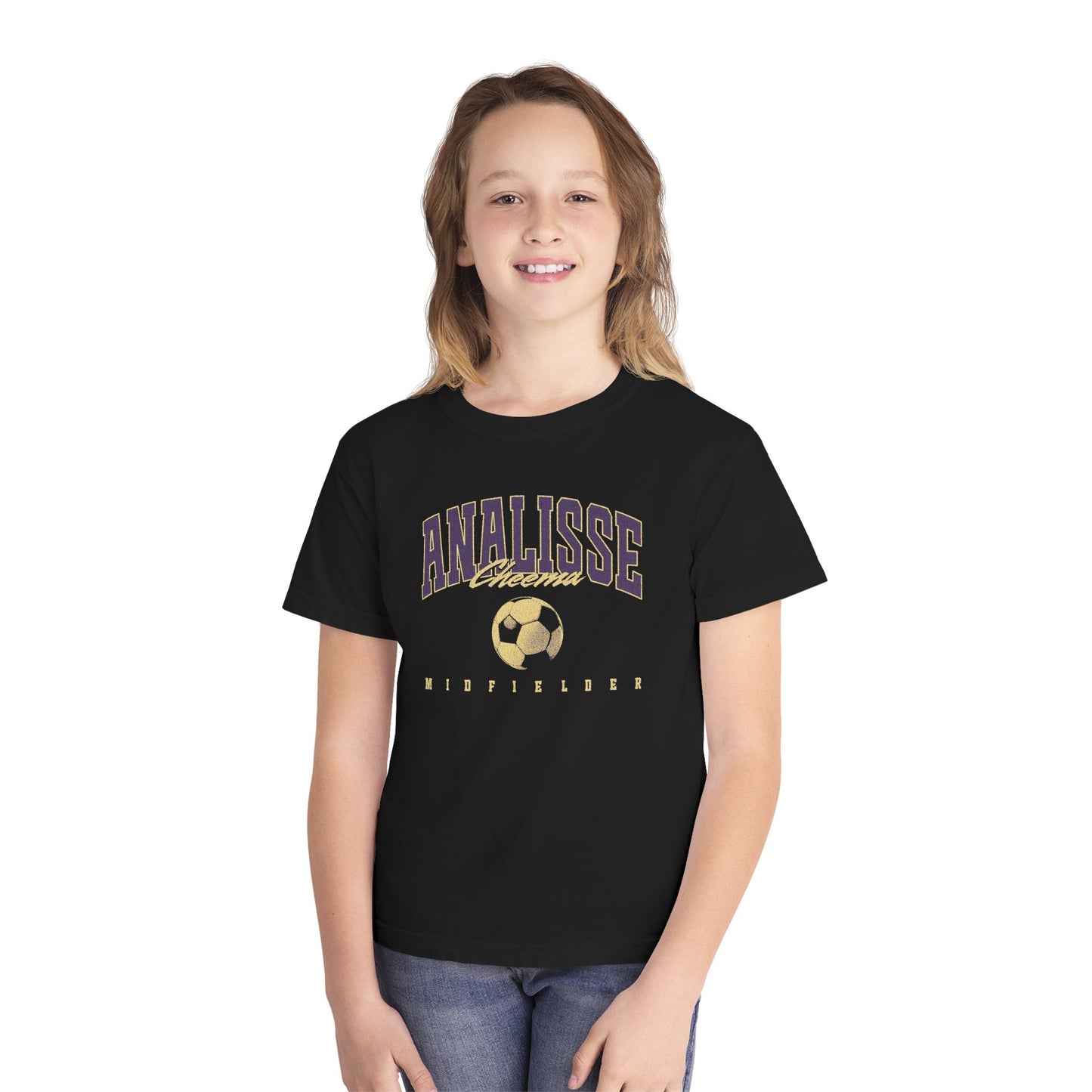 ANALISSE CHEEMA RETRO YOUTH BLACK TEE