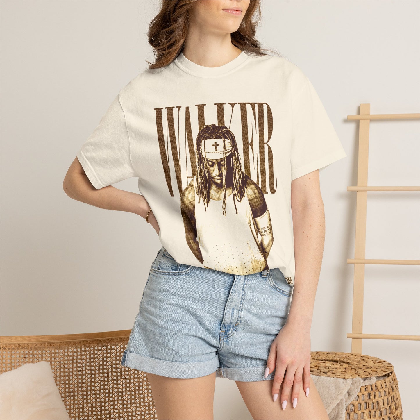 MICHEAL WALKER VINTAGE IVORY TEE