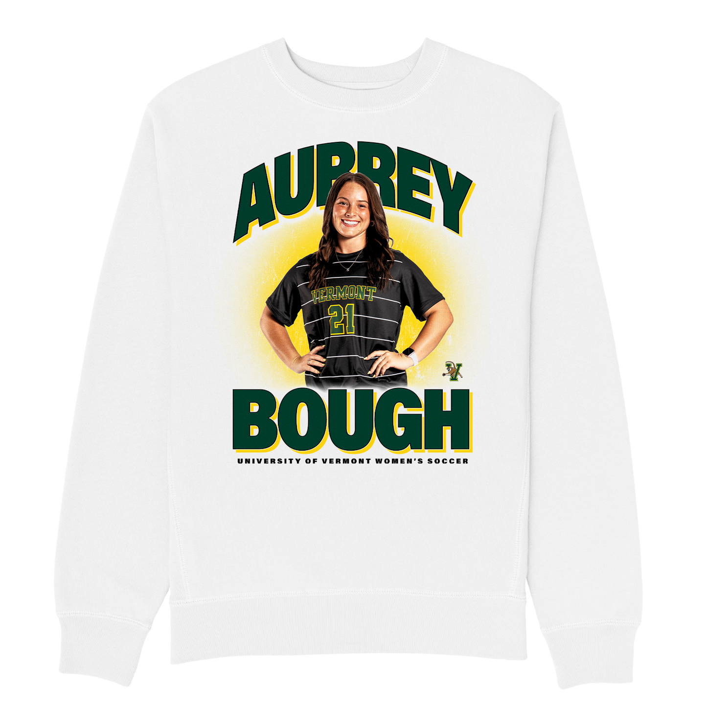AUBREY BOUGH HEAVYWEIGHT WHITE CREWNECK